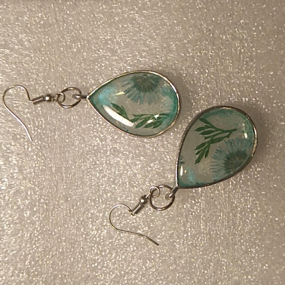 Handmade Aqua Blue Earrings